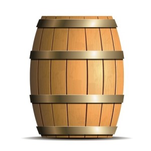 20442243_sחבית עם חישוקי מתכת